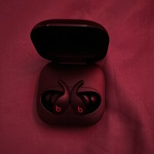 Beats fit pro black and red color way gently used